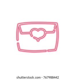 neon love e-mail text letter style