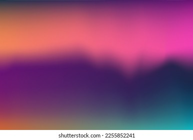 Neon magenta sapphire gradient. Spotted amethyst violet aquamarine heliotrope apricot. Mockup for advertisement, cards, social media, landing page, calendar sample, price list, diary, brochure, labels