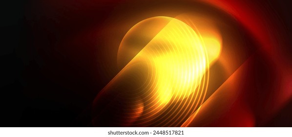 Neon magic light design. Vector Illustration For Wallpaper, Banner, Background, Card, Book Illustration, landing page
