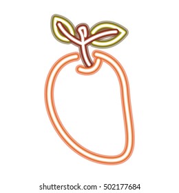 neon mango icon