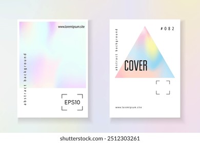 Neon Mesh. Holograph Poster. Colorful Retro Illustration. Pastel Concept. Chrome Screen. Geometry Pattern. Violet Hologram Label. Purple Neon Mesh