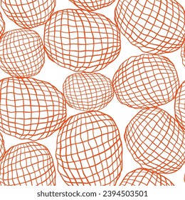 malla de neón en vector. imitación de un objeto 3D volumétrico. objetos para el diseño de una aplicación web de empaquetado de productos de animación.