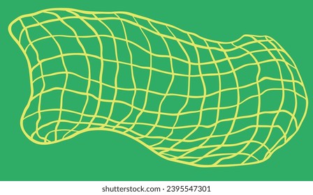 neon mesh in vector. imitation of a volumetric 3D object. objects for the design of an animation product packaging website application.