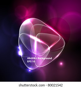 Neon modern design for your message, easy editable