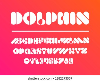 neon modern font