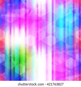 Neon mosaic seamless pattern