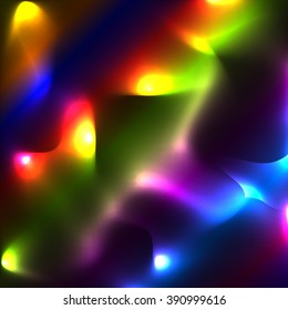 Neon multicolor blurs background