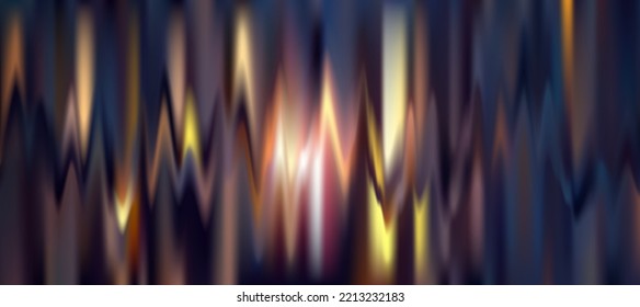 Neon music equalizer, magnetic or sonic wave techno vector background. Sound audio wave frequency flow. Neon effect yellow light waveform, equalizer visual illuminated dynamic flow. Voice diagram.