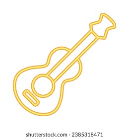 neon music guitar instrument illustration