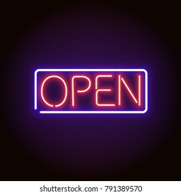 Neon Open Sign Signboard bar night club