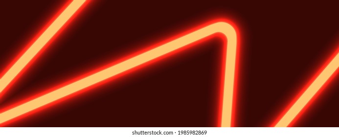 Diseño de fondo neón naranja. ilustración vectorial
