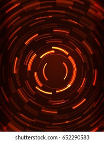 Neon-orangefarbene Kreise, Vektorgrafik-abstrakter Muster-Hintergrund
