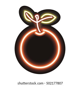 neon orange icon