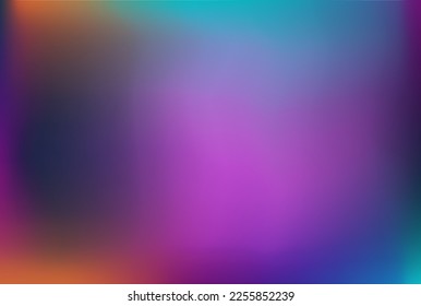 Neon orange navy blue gradient background. Spotted pattern amethyst lilac bright violet apricot wallpaper. Mockup for advertisement cards post calendar sample price list brochure labels. Organic shape