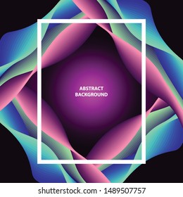 Neon particle abstract background design