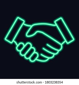 neon partners icons business green