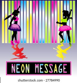 Neon Party Background