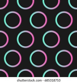 neon pattern circle vector