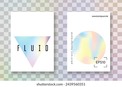 Neon Pattern. Colourful Pearl Brochure. Plastic Banner. Violet Holograph Label. Memphis Design. Iridescent Texture. Minimal Fluid. Purple Neon Pattern
