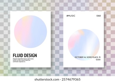 Neon Pattern. Minimalist Poster. Blue Spectrum Cover. Holographic Background. Plastic Screen. Colourful Retro Template. Vintage Banner. Purple Neon Pattern