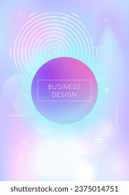 Neon Pattern. Round Screen. Science Dots. Summer Flyer. Purple Retro Design. Shiny Multicolor Magazine. Gradient Texture. Liquid Shape. Violet Neon Pattern