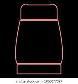 Neon pepper the red color vector illustration flat style image