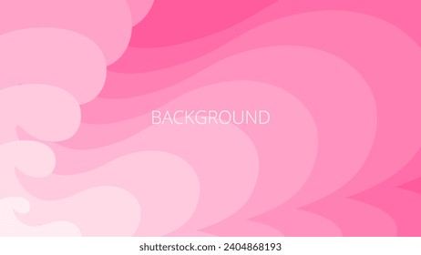 Neon pink abstract background with sharp wavy lines and gradient transition, dynamic fluid shape	