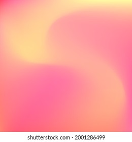 Neon Pink Bright Orange Watercolor Swirl Gradient Mesh. Color Warm Yellow Fluid Sunset Wallpaper. Sunrise Pastel Flow Curve Smooth Surface. Vibrant Liquid Trendy Red Peach Gradient Backdrop.
