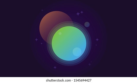 Neon planet in the galaxy