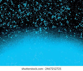 Neon powder explosion paint splatter artistic ink stains. Shiny magic sparkling blue glitter on black. Colorful particle spot flashing abstract backgrounds. Night watercolor starry sky, zodiac signs.