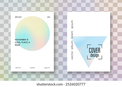 Neon Presentation. Memphis Concept. Modern Banner. Blue Pearlescent Cover. Colourful Pearl Backdrop. Hologram Texture. 1980 Foil. Violet Neon Presentation