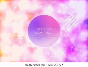 Neon Presentation. Shiny Pearlescent Backdrop. Tech Layout. Violet Retro Texture. Abstract Background. Gradient Design. Science Dots. Trendy Flyer. Blue Neon Presentation
