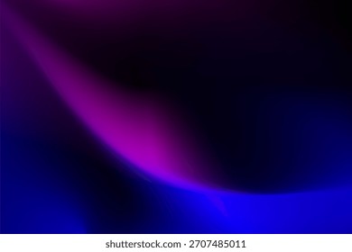 Neon Purple E Blue Gradient: Ondas De Luz Abstratas Para Design Tecnológico Moderno