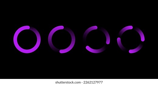 neon purple circles. Dynamic frame. Vector illustration.