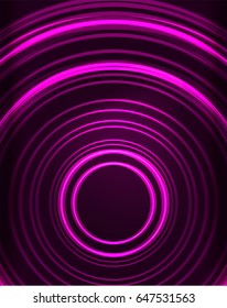 Neon-violette Kreise, Vektorgrafik-abstrakter Muster-Hintergrund