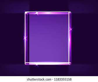 Neon purple frame
