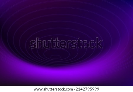 Neon purple funnel with thin lines vector background, LinkedIn banner, 3d deep purple glow, presentation, poster, advertisement banner vector, webinar, stylish luxury feel, Facebook cover, geometric 