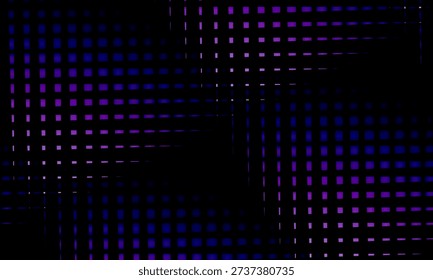 Neon purple grid abstract background with glowing dot matrix and highcontrast darkness, ideal for cyberpunk graphics, electronic music posters, tech interface mockups, and nightlife visuals