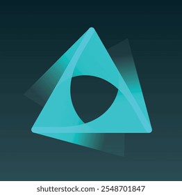 Neon Pyramid logo. The illuminated triangle symbolizes balance, modernity and technology