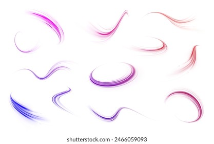Neon rays vector abstract background png. Futuristic technological style. Abstract background with speed lines. Vector illustration. Futuristic. The light lines of the road are blue png	