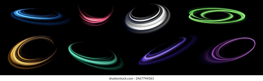 Neon rays vector abstract background. Futuristic technological style. Abstract background with speed lines. Vector illustration. Futuristic. The light lines of the road are blue png