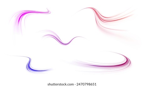 Neon rays vector abstract background png. Futuristic technological style. Abstract background with speed lines. Vector illustration. Futuristic. The light lines of the road are blue png	