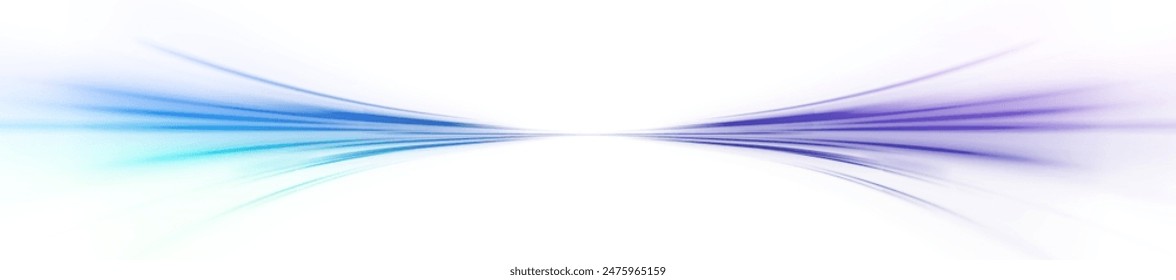 Neon rays vector abstract background png. Futuristic technological style. Abstract background with speed lines. Vector illustration. Futuristic. The light lines of the road are blue png	