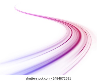 Neon rays vector abstract background png. Futuristic technological style. Abstract background with speed lines. Vector illustration. Futuristic. The light lines of the road are blue png	