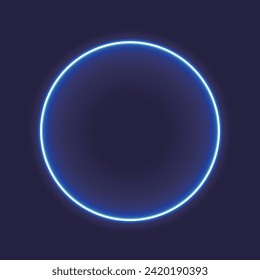 Neon rectangle frame. glowing outline shapes . Vector abstract background Illustration
