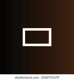 Neon rectangular frame with shining effects on dark background. Vector illustration. Rectangle light vector.
