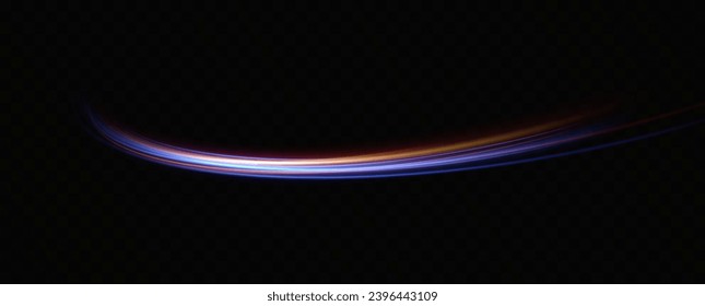 Líneas de velocidad Neon rojo y azul. Velocidad de aceleración y movimiento. Rayos de luz, efecto de desenfoque del movimiento. Iluminación nocturna en azul y rojo.	