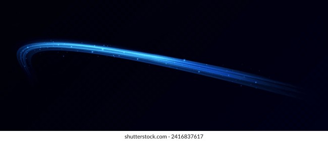 Líneas de velocidad Neon rojo y azul. Velocidad de aceleración y movimiento. Rayos de luz, efecto de desenfoque del movimiento. Iluminación nocturna en azul 
