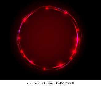Neon red frame