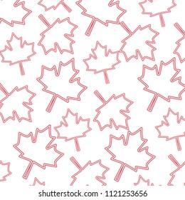 neon red maple leaf decoration background